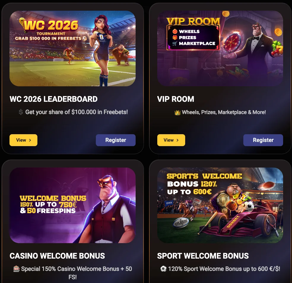 Donbet Casino Bonuses